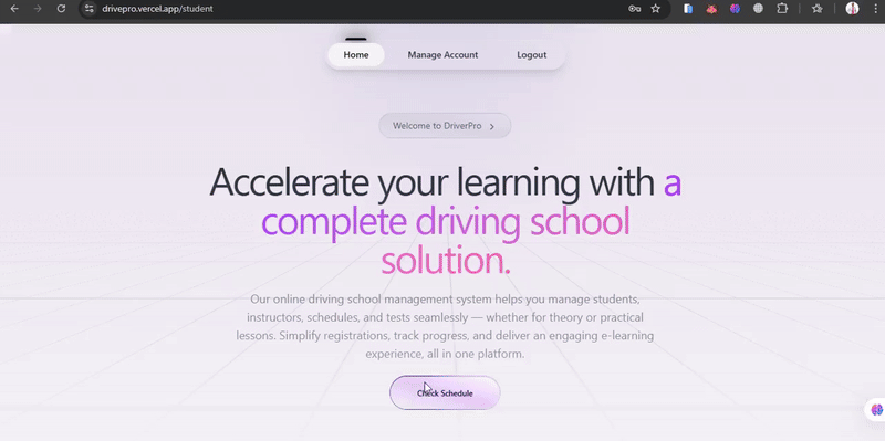 DrivePro | Driving School Software
